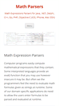 Mobile Screenshot of mathparsers.com